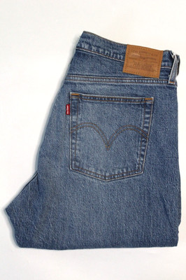 Levi's Wedgie Tapered Leg Damen Jeans Big E W32 L28 mittelblau LEVJ770