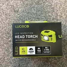 Luceco Rechargeable LED Head Torch (LILH15P65-01)