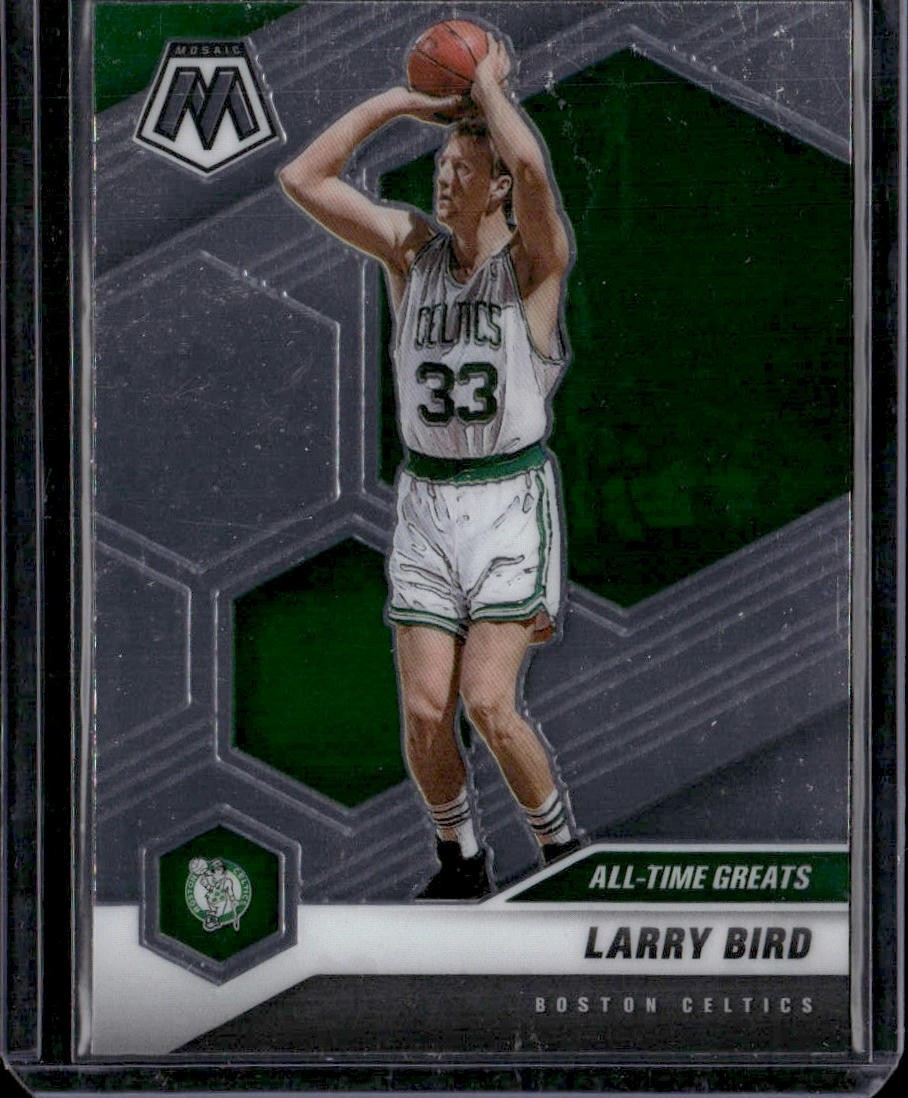 2020-21 Panini Mosaic #295 Larry Bird Silver