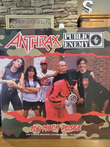 Anthrax & Public Enemy - Too Much Posse Live At Irvine Meadows 1991 SEALED LP