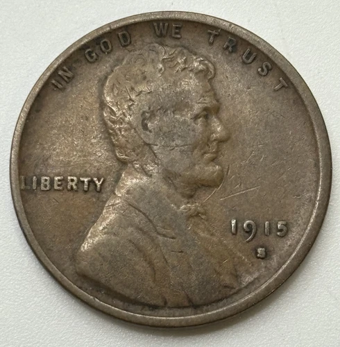 1915 S - Lincoln Wheat Penny - VF X-530