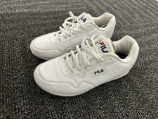 Fila  Men’s Size 10 Retro Styled Sneakers White & Blue -