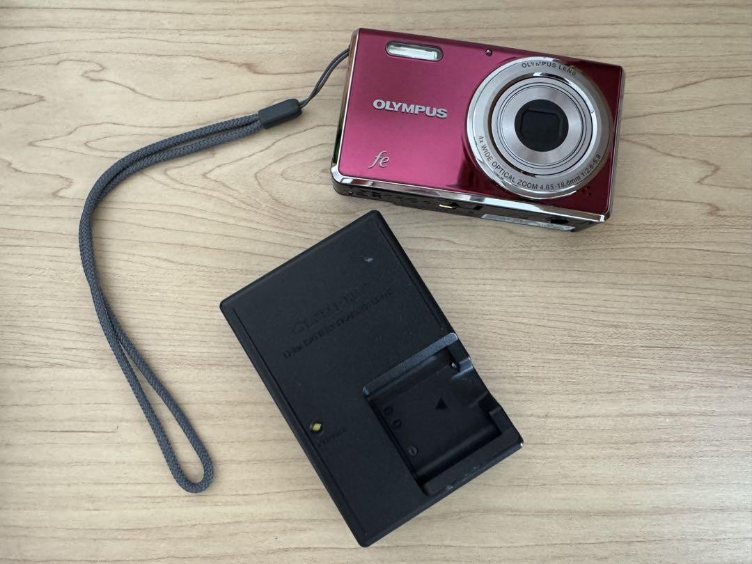 Olympus FE4000 Digital Camera 12MP Pink Compact Retro Style