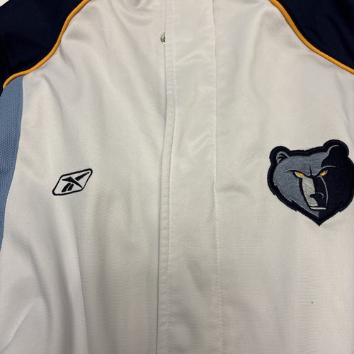 Vintage Reebok MEMPHIS GRIZZLIES Authentic NBA Warm Up Shooting Jacket Men's M - Picture 2 of 6