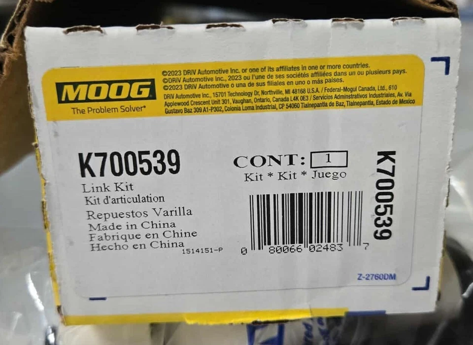 Barra estabilizadora delantera izquierda MOOG K700539 se adapta a: Chevy GMC K1500 K2500 K3500 Foto 2 de 2