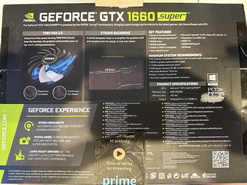 MSI GeForce GTX 1660 SUPER VENTUS XS OC Edition 6GB Graphics Card (G166SVXSC)