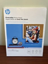SEALED Hp Everyday Photo Paper - 25 8.5x11" Glossy Sheets