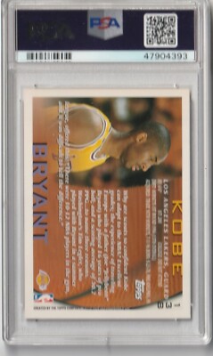 【NBA】Kobe Bryant 1996 Topps #138RC PSA9 1996 Topps Kobe Bryant #138 RC ROOKIE 🔥 PSA 9 🔥 LAKERS HOF
