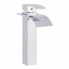Miseno ML631-CH Remi 1.2/2.2 GPM Single Hole Vessel Bathroom Faucet, Chrome