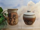 UNIQUE!  SUGAR & CREAMER POTTERY Made in Chile Carlota J Ceramica *Moving Sale* — photo 8