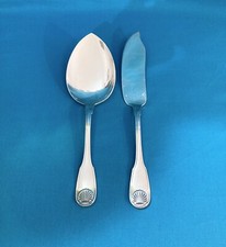 Couverts de service à glace CHRISTOFLE modèle VENDOME COQUILLE métal argenté