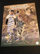 Boston Red Sox Ted Williams Tribute Signed 16x20 Photo 55 Autographs Ted Swing A