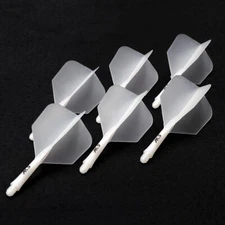 CUESOUL Integrated Dart Shaft and Flights 6 Pieces Big Wing Shape-Ice 21mm
