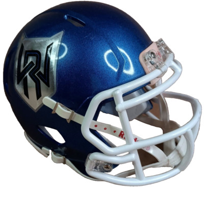 Riddell Blountville TN West Ridge Wolves Football Helmet Blue 3 5/8 Mini