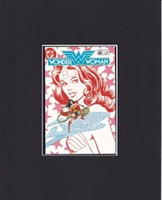 8X10" Matted Art Print DC Comic Book Cover: Wonder Woman #306 (1983) Retro