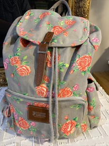 pink floral backpack