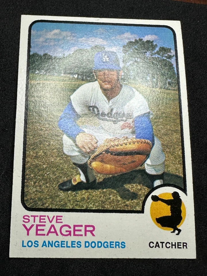 Steve Yeager RC 1973 Topps #59 Rookie Los Angeles Dodgers Foto 4 de 4