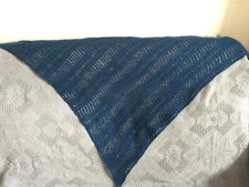 Handknit mohair/cotton blend WRAP/SHAWL/SCARF spring Sale 