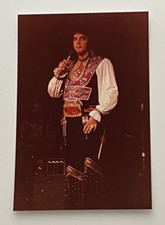 ELVIS PRESLEY ORIGINAL VINTAGE KODAK PHOTO ASHEVILLE, NC. JUL. 23 1975 STAMPED