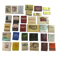 Vintage 1970's/80's Matchbooks Houston Galveston TX Area Restaurants Lot of 32