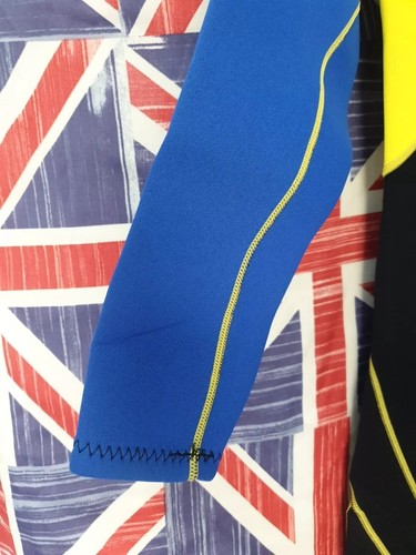 PEGASO LADIES WETSUIT SIZE Medium Black Blue Yellow 3MM Damen Womens - Picture 15 of 22
