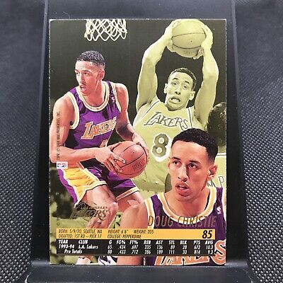 1994-95 Ultra Los Angeles Lakers Basketball Card #85 Doug 1994-95 Ultra Los Angeles Lakers Basketball Card #85 Doug