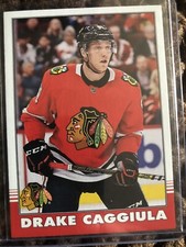2020-21 O Pee Chee Retro Base Card # 368 Drake Caggiula Chicago Blackhawks (SP)