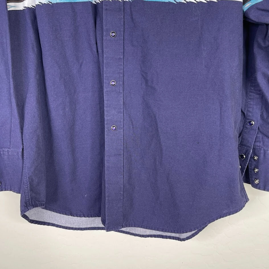 Camisa ocidental Panhandle slim feminina pérola Snap tamanho grande manga longa vaqueira - Imagem 3 de 4