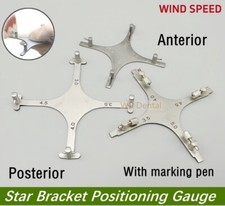 Dental Boone Brackets Gauge Positioner Star Gauge Locator Orthodontic Instrument