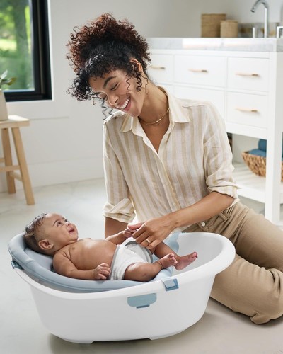 Skip Hop Baby Bath Tub 4-in-1 Grow with Baby Infant to Toddler Bathtub with - Picture 2 of 8