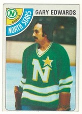 1978-79 TOPPS # 6 GARY EDWARDS NORTH STARS HOCKEY CARD - NICE AND NO CREASES !!!