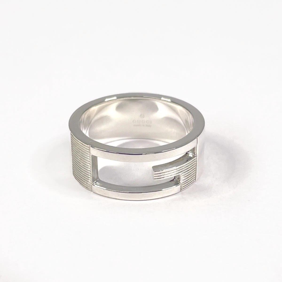 Bague GUCCI Marque Coupe G Argent925 US 7 (taille US) Argent Bijoux Femmes #15
