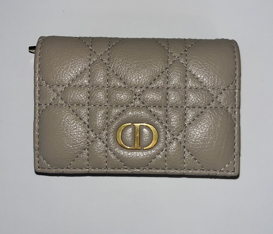 Christian dior caro glycine beige wallet, authentic, amazing