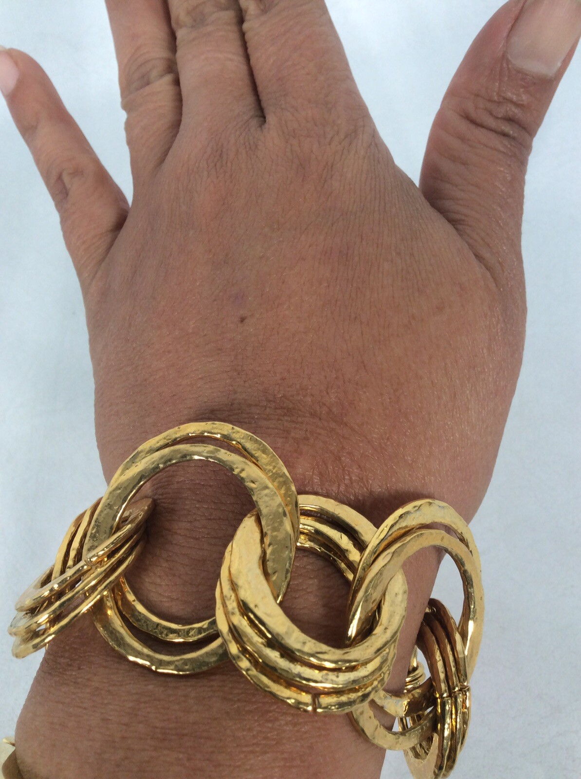 Beautiful KJL Kenneth Jay Lane Modernist  gold to… - image 1