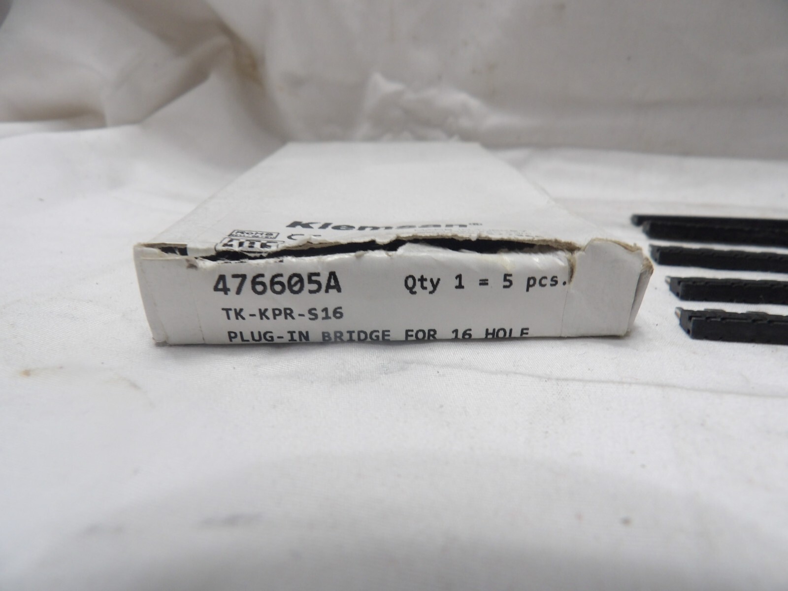 Klemsan 476605A TK-KPR-S16 Plug-In Bridge for 16 Hole (Box of 5)