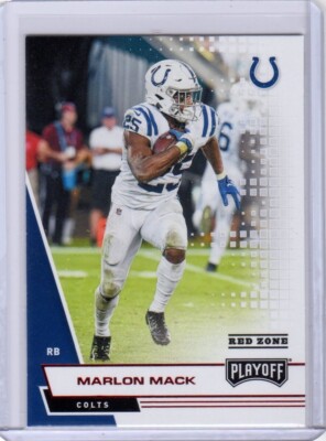 2020 Panini Playoff Marlon Mack #60 Red Zone Indianapolis Colts
