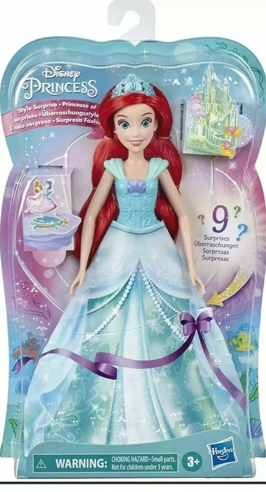 Disney Princesa Estilo Sorpresa Ariel Moda Muñeca con 9 Sorpresa Sirenita Foto 2 de 4