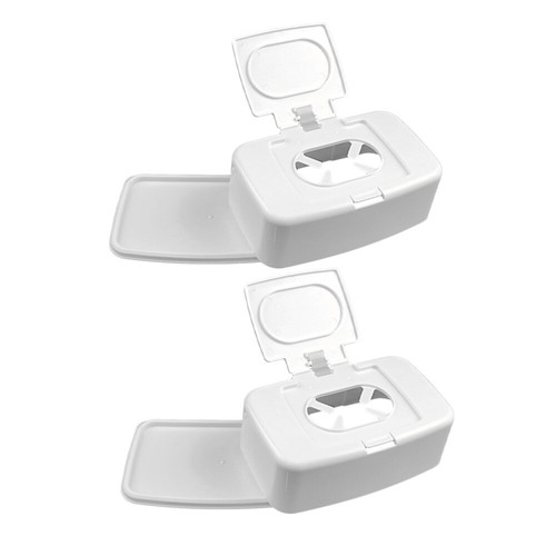 Caja de almacenamiento dispensadora de 2 piezas contenedor de plástico para bebé recargable viaje - Imagen 2 de 12
