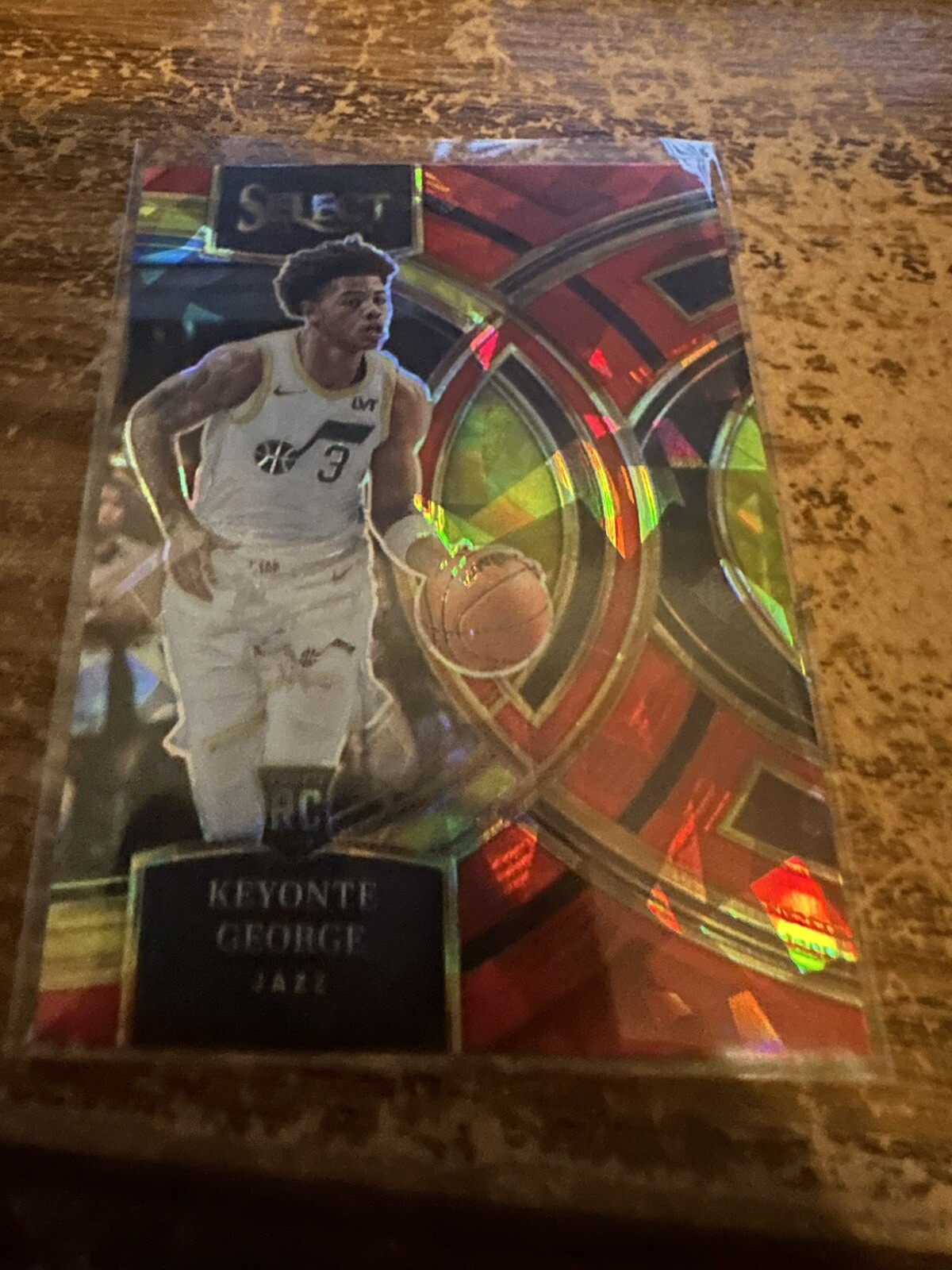 2023-24 Select Premier Red Cracked Ice Prizm RC #109 Keyonte George