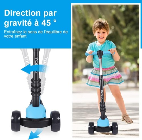 3-in-1 Kleinkinder LED Kinderroller mit Sitz Scooter Kinderscooter 3 Räder 2024 - Bild 2 von 9