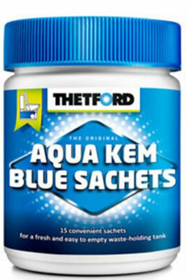 Thetford Aqua Kem Blue Sachets 15 Portionspads für mobile WC Camping Wohnmobil
