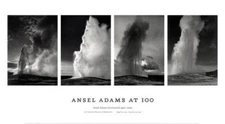 ANSEL ADAMS Old Faithful Yellowstone National Park in Wyoming 2001 Poster 20x36