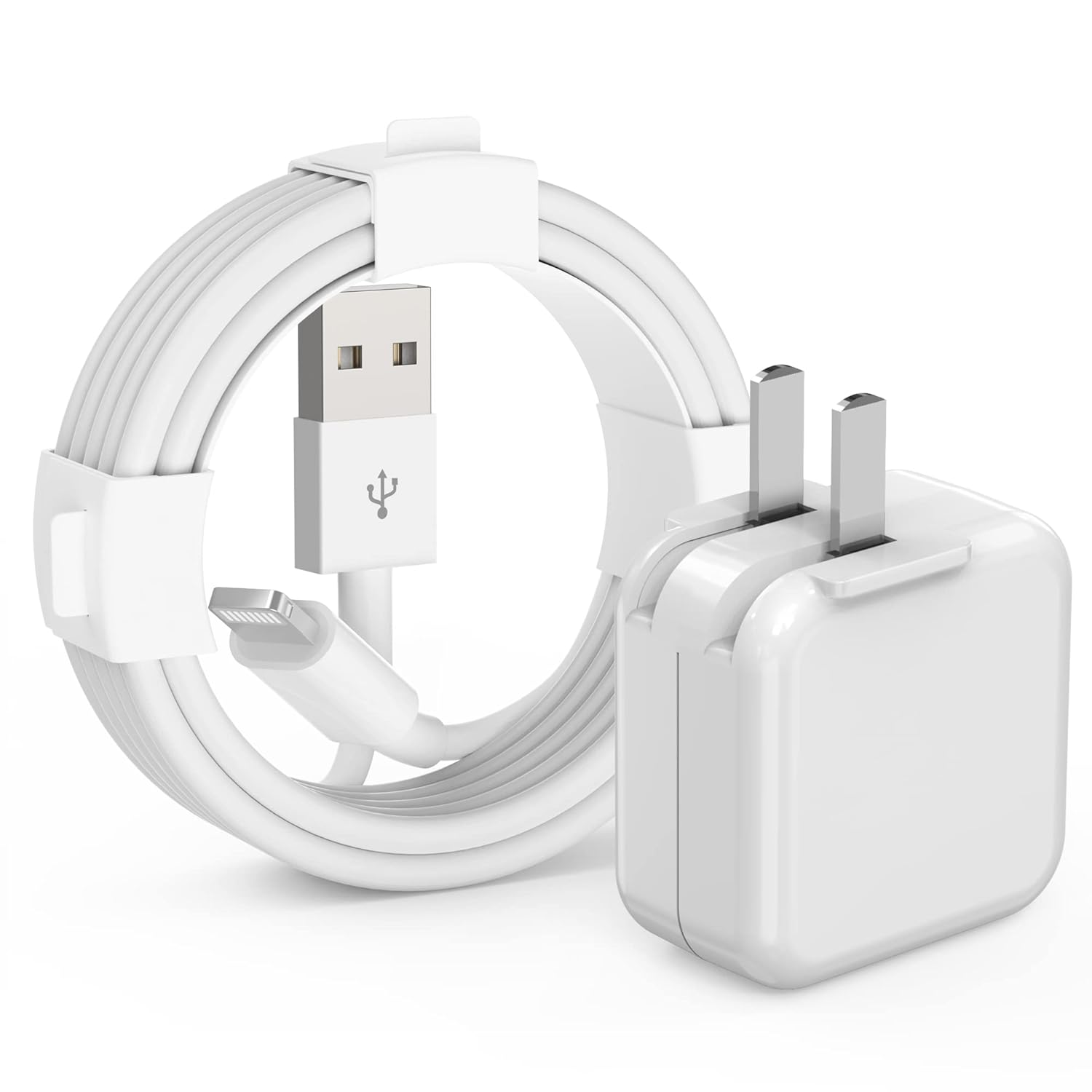 Ipad Charger, Ipad Charger Cord 10 FT MFI Certified, 12W USB Wall