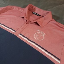 Travis Mathew Polo Mens 2XL Color Block Golf Embroidered Logo