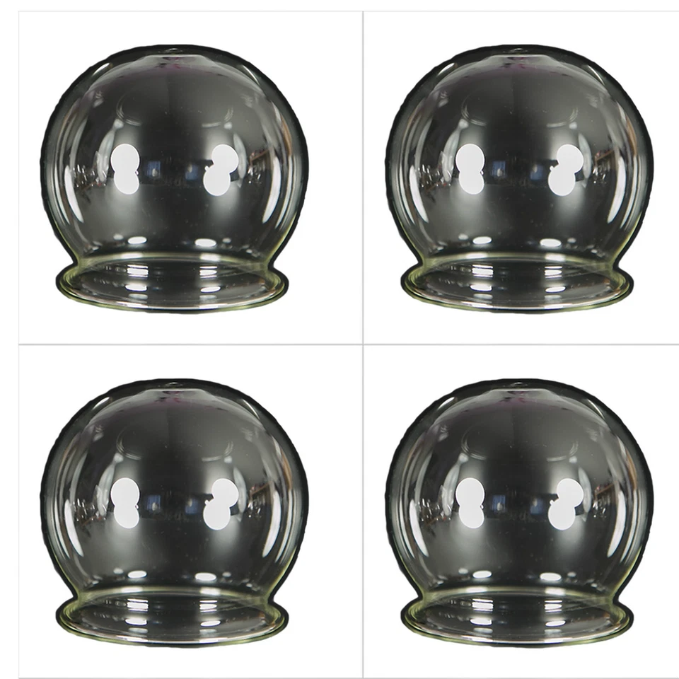 LAUSCHAER GLAS 4er Set Feuerschröpfen 7cm, mundgeblasen,Schröpfglas,Schröpfgläser LauschaerGlas