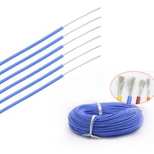 8  30AWG Silicone Cable Flexible Wire UL 0.08mm Blue RC 2000V HV Wires VW-1