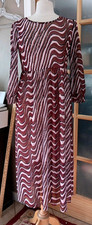 Vestido Juliani Baum und Horsegarten a rayas talla L forrado ondas malla elástica nuevo sin etiquetas