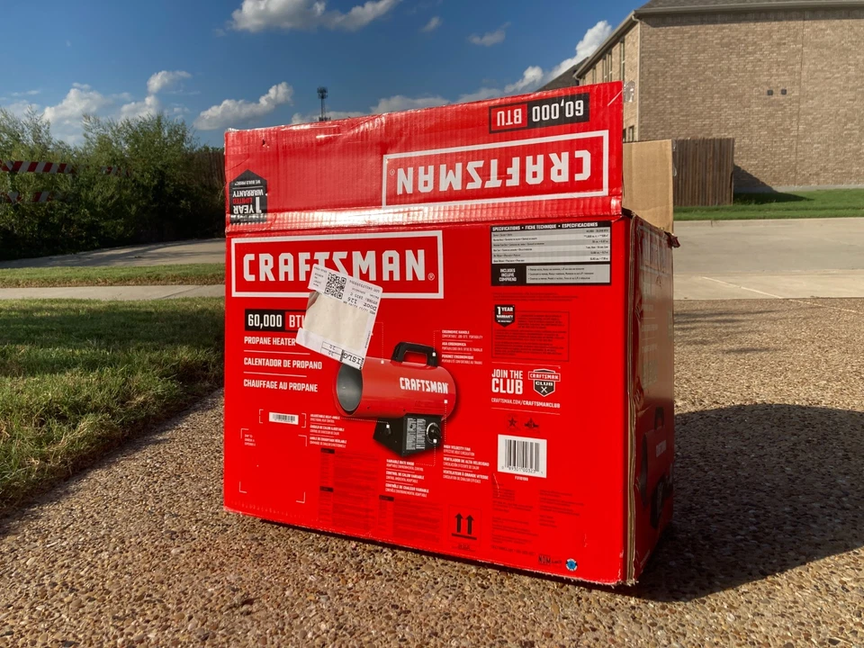 Calentador de propano de aire forzado portátil Craftsman 60.000 BTU Foto 2 de 4