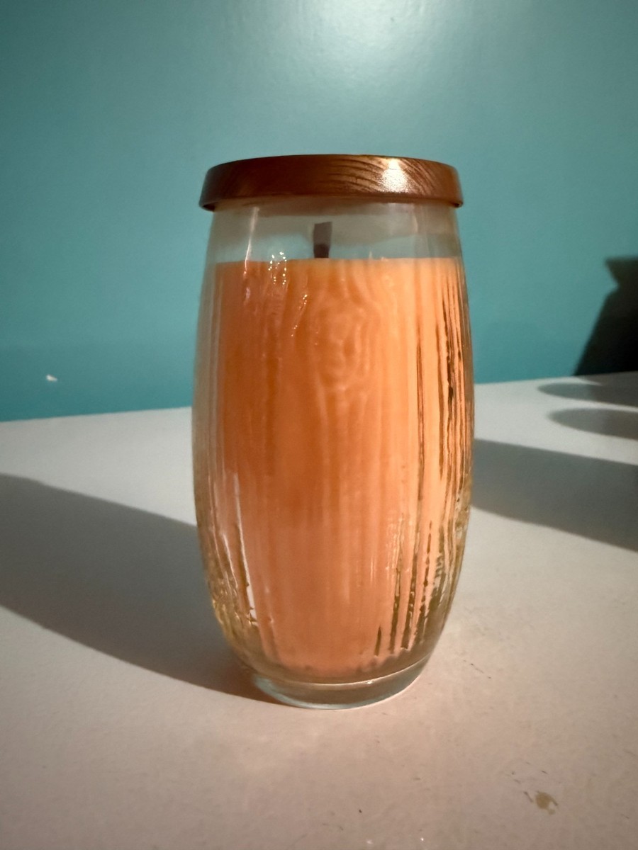 Yankee Candle Pure Radiance WoodWick Jar – Cherry Gin Fizz Scent, Crackling Wick