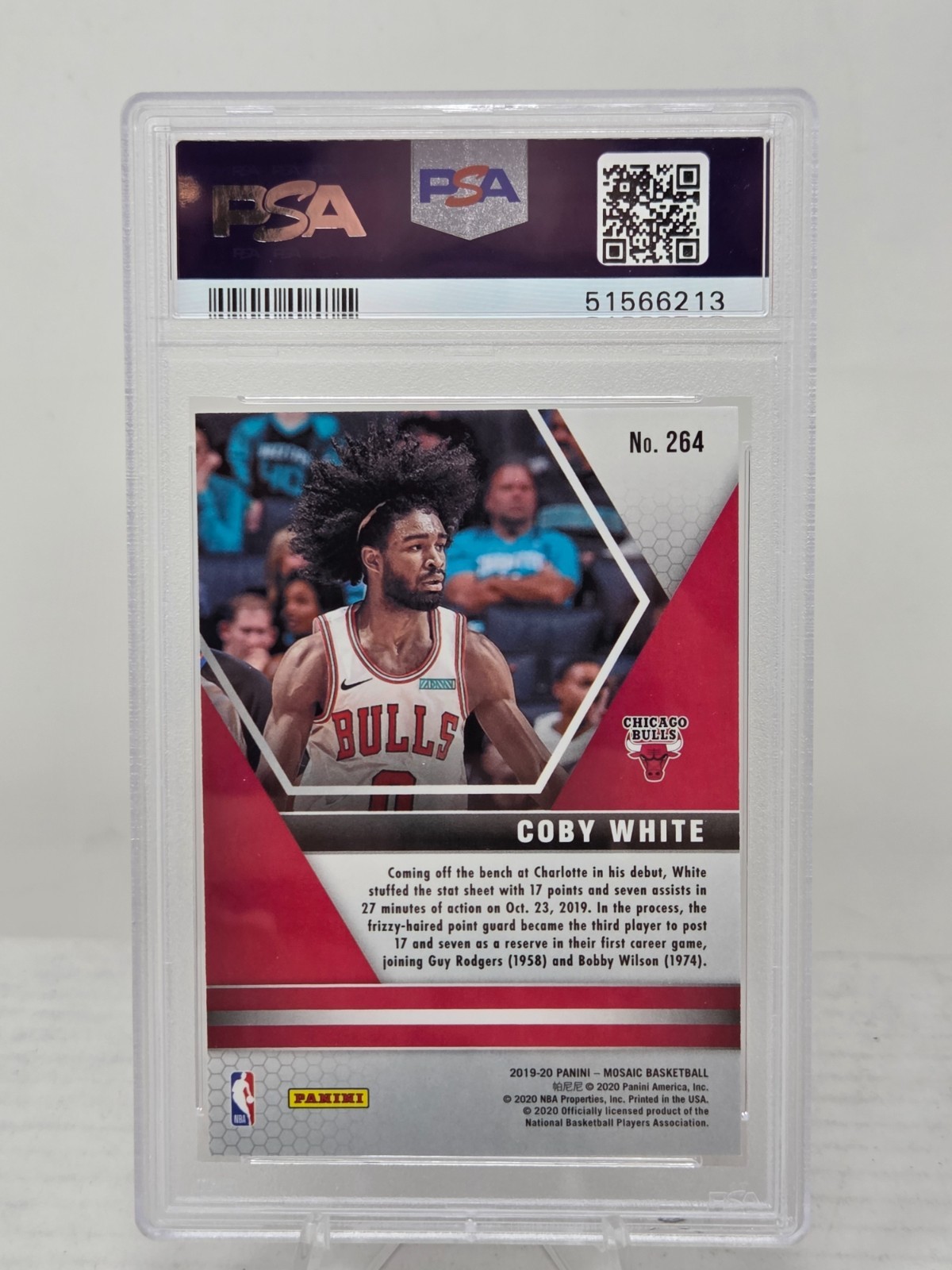 2019 Mosaic COBY WHITE Rookie Card PSA 10 Gem Mint view 2